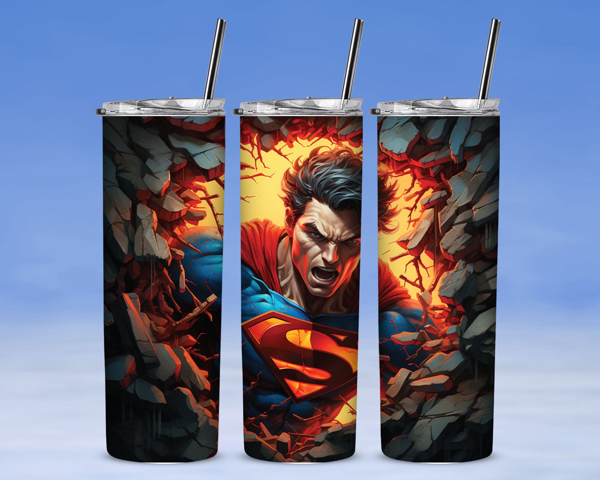 115 Superman 1 20oz Stainless Steel Tumbler