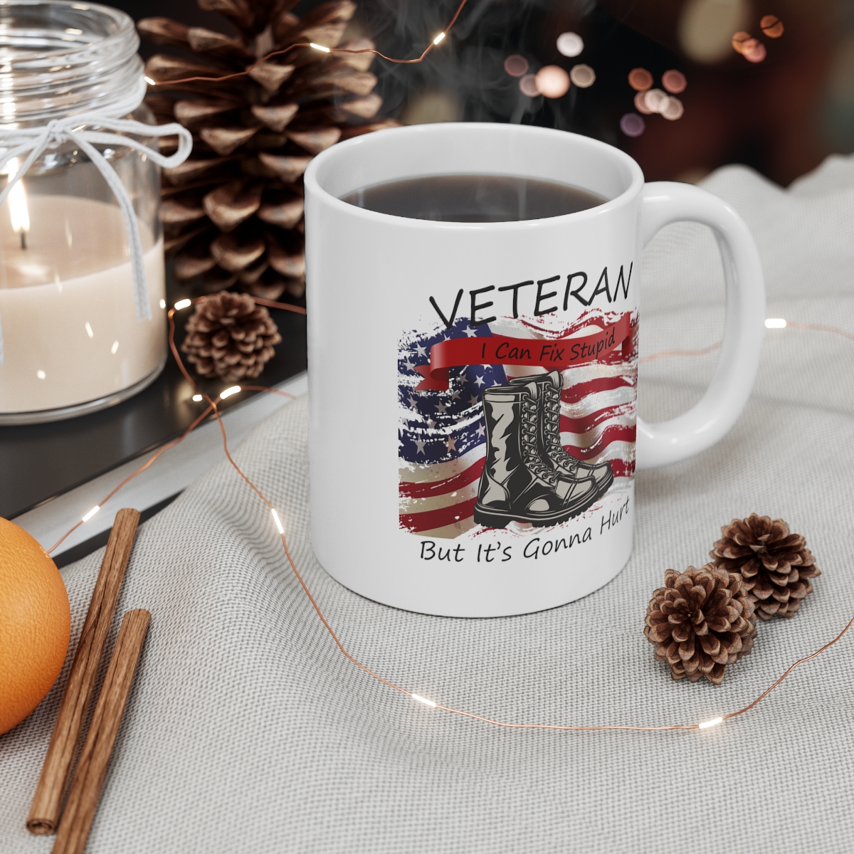 071 Veteran Fix Stupid Coffee Mug - Image 3