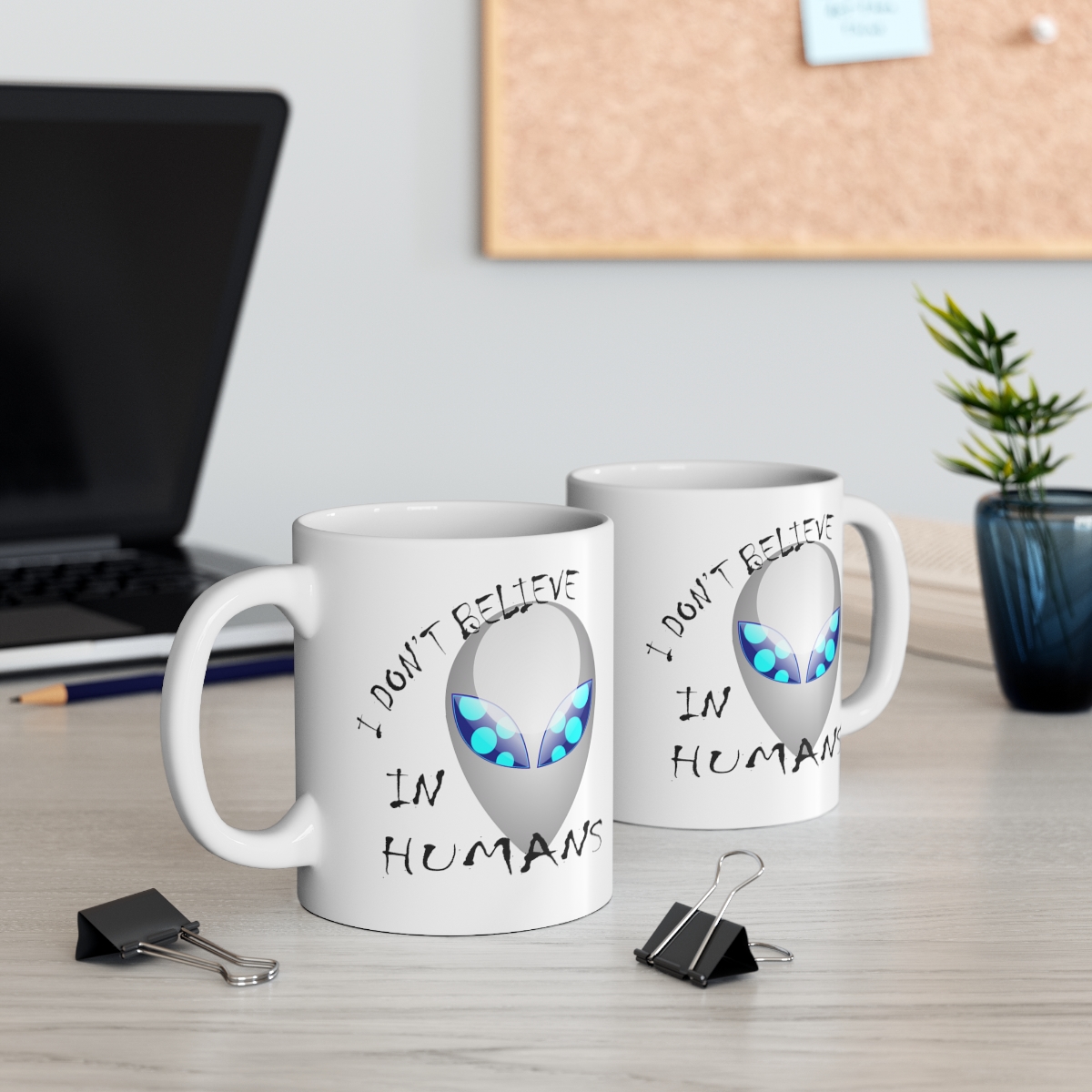 072 Alien Believe Coffee Mug - Image 2