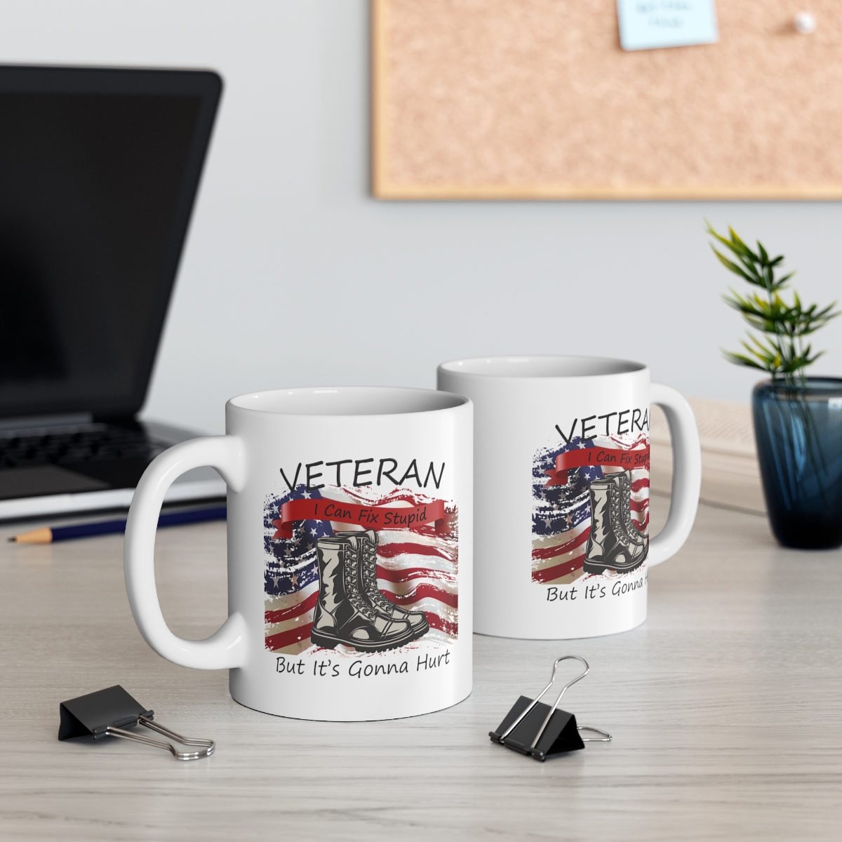 071 Veteran Fix Stupid Coffee Mug - Image 2