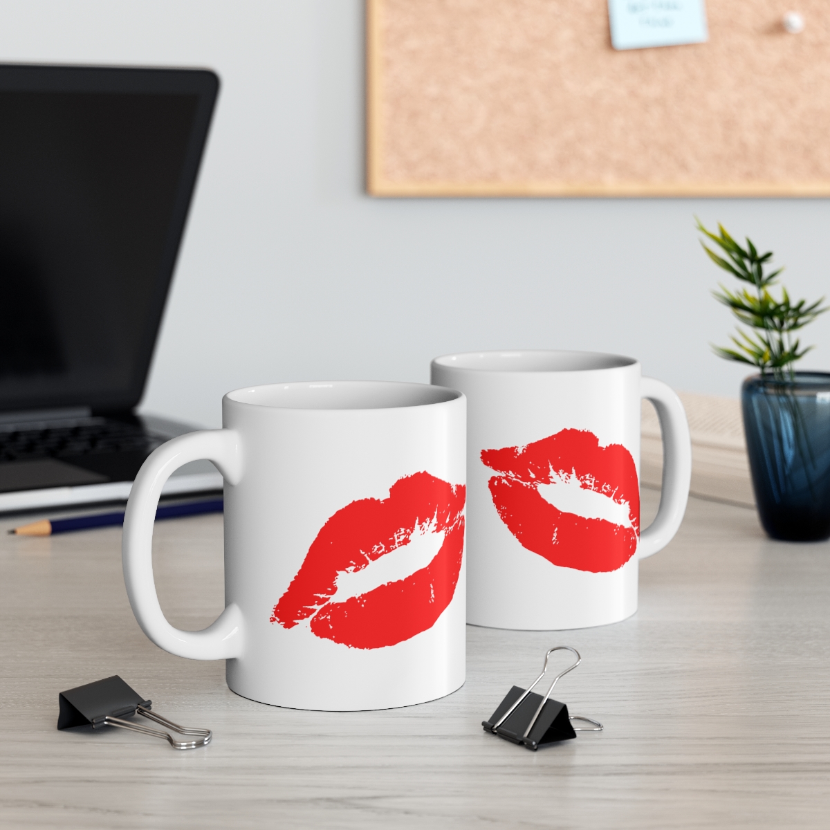 015 Lips Red Coffee Mug - Image 2