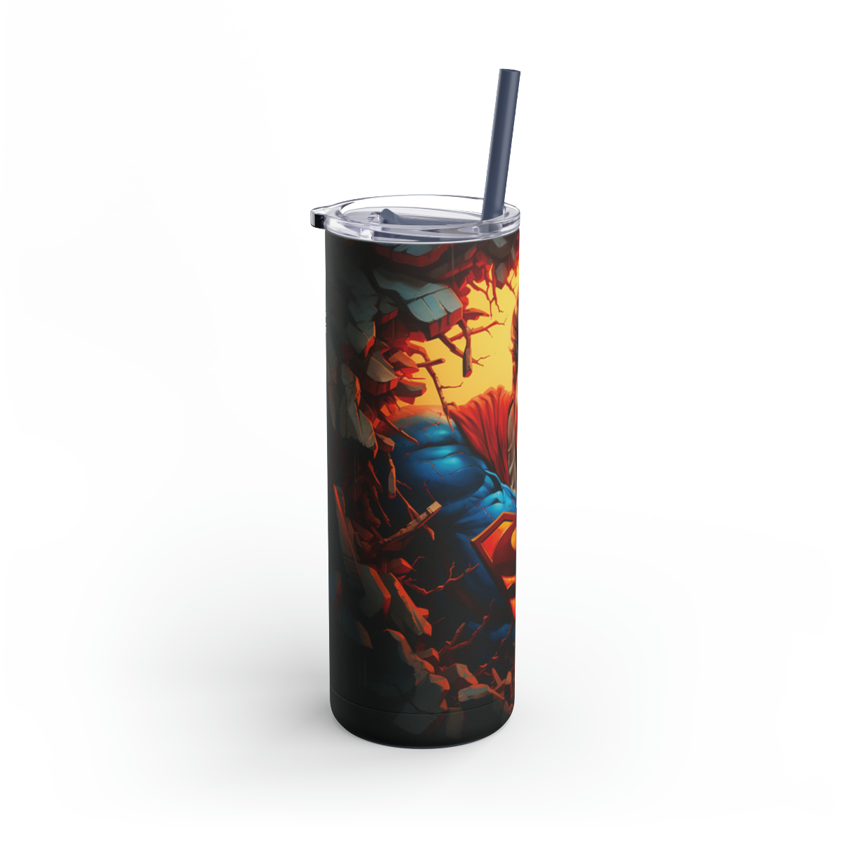 115 Superman 1 20oz Stainless Steel Tumbler - Image 3
