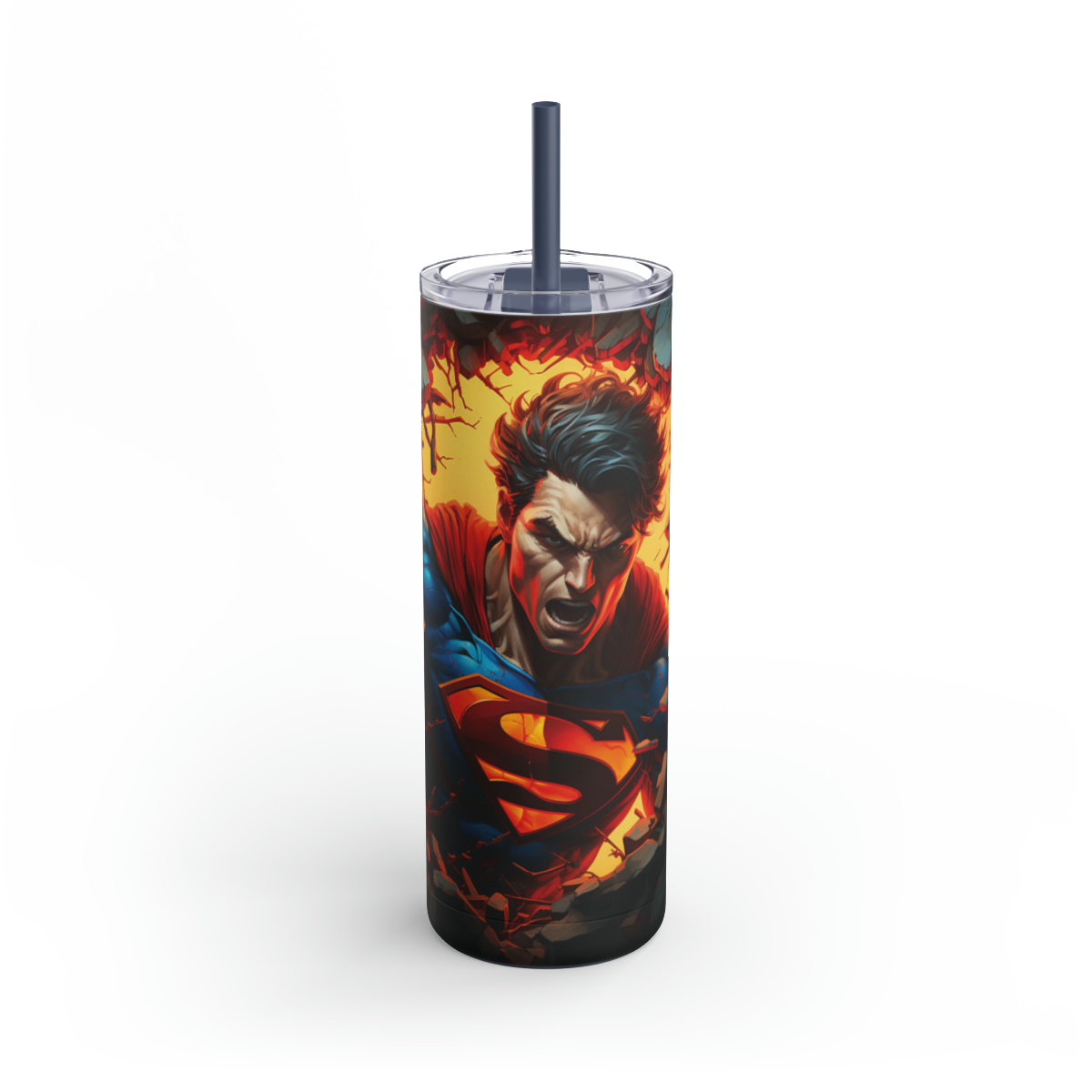 115 Superman 1 20oz Stainless Steel Tumbler - Image 4