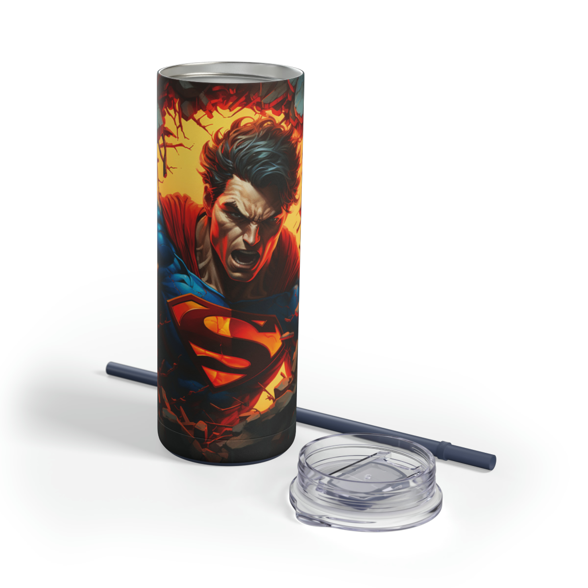 115 Superman 1 20oz Stainless Steel Tumbler - Image 5