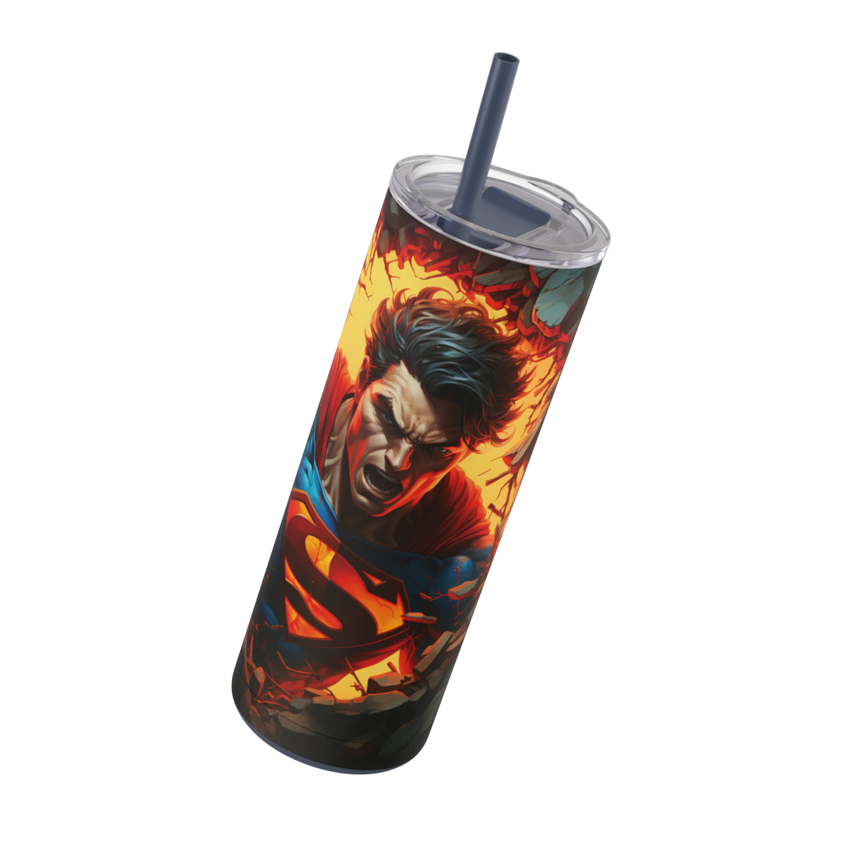 115 Superman 1 20oz Stainless Steel Tumbler - Image 2
