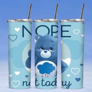 127 Not Today Carebear  20oz Stainless Steel Tumbler