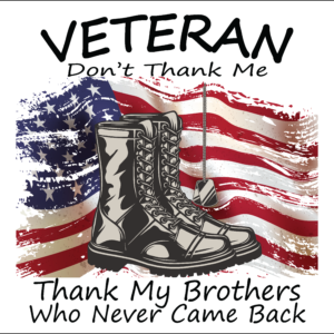 TD013 Veteran Brother 20oz Slim Tumbler DESIGN ONLY! Download!