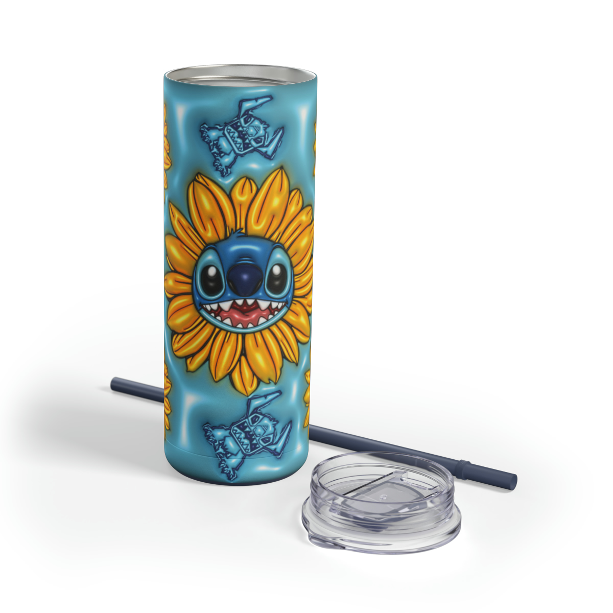 206 Stitch Sunflower 2 20oz Stainless Steel Tumbler - Image 3