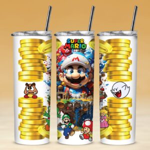 187 Mario Coins 20oz Stainless Steel Tumbler