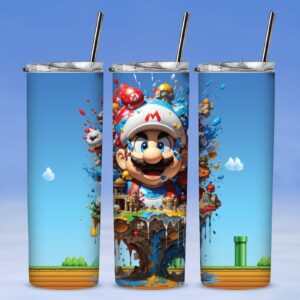 188 Mario Maze 20oz Stainless Steel Tumbler