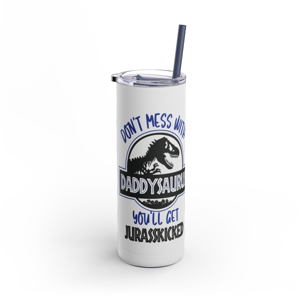 121 Daddysaurus 20oz Stainless Steel Tumbler - Image 5