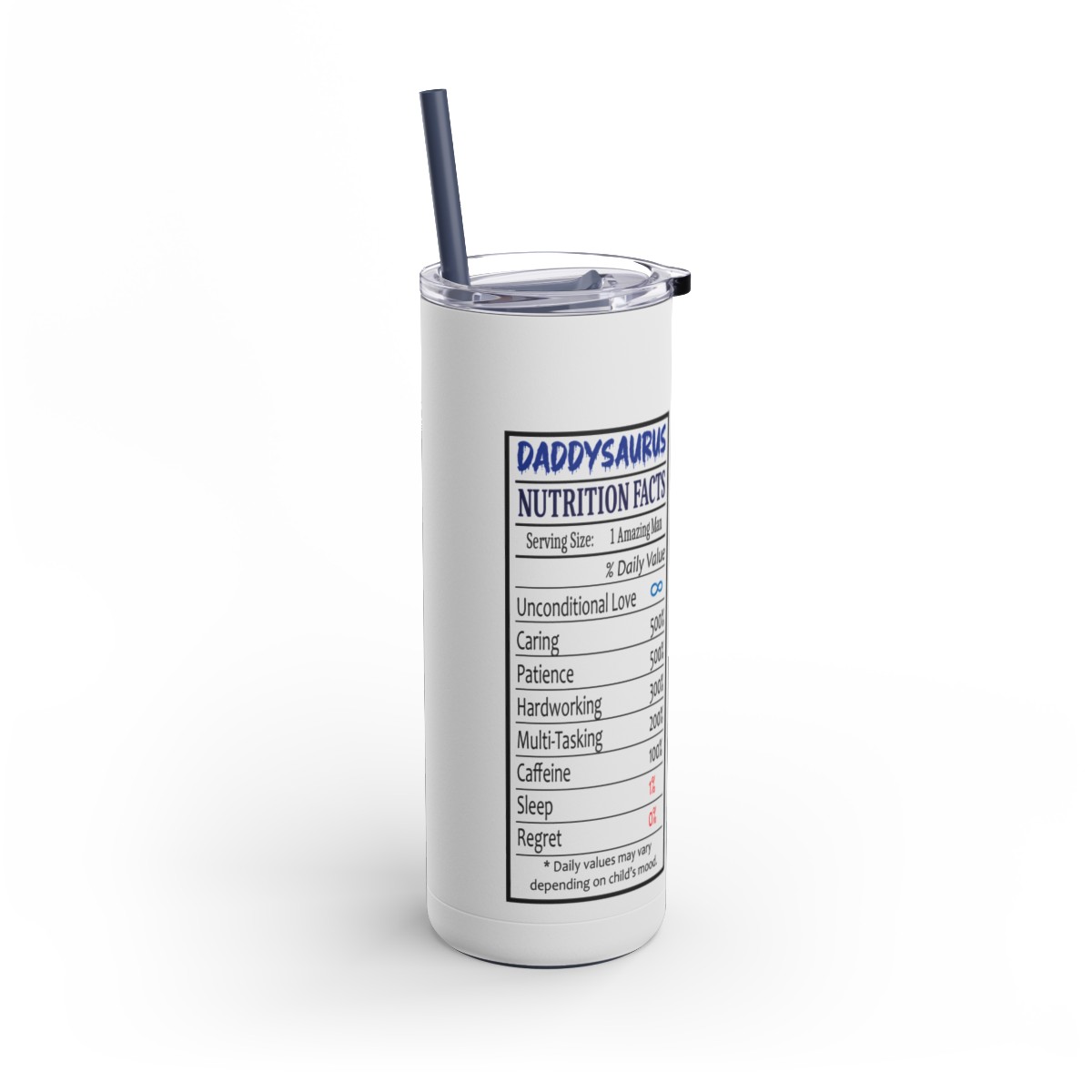 121 Daddysaurus 20oz Stainless Steel Tumbler - Image 4