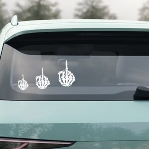 28 Middle Finger Car Decal