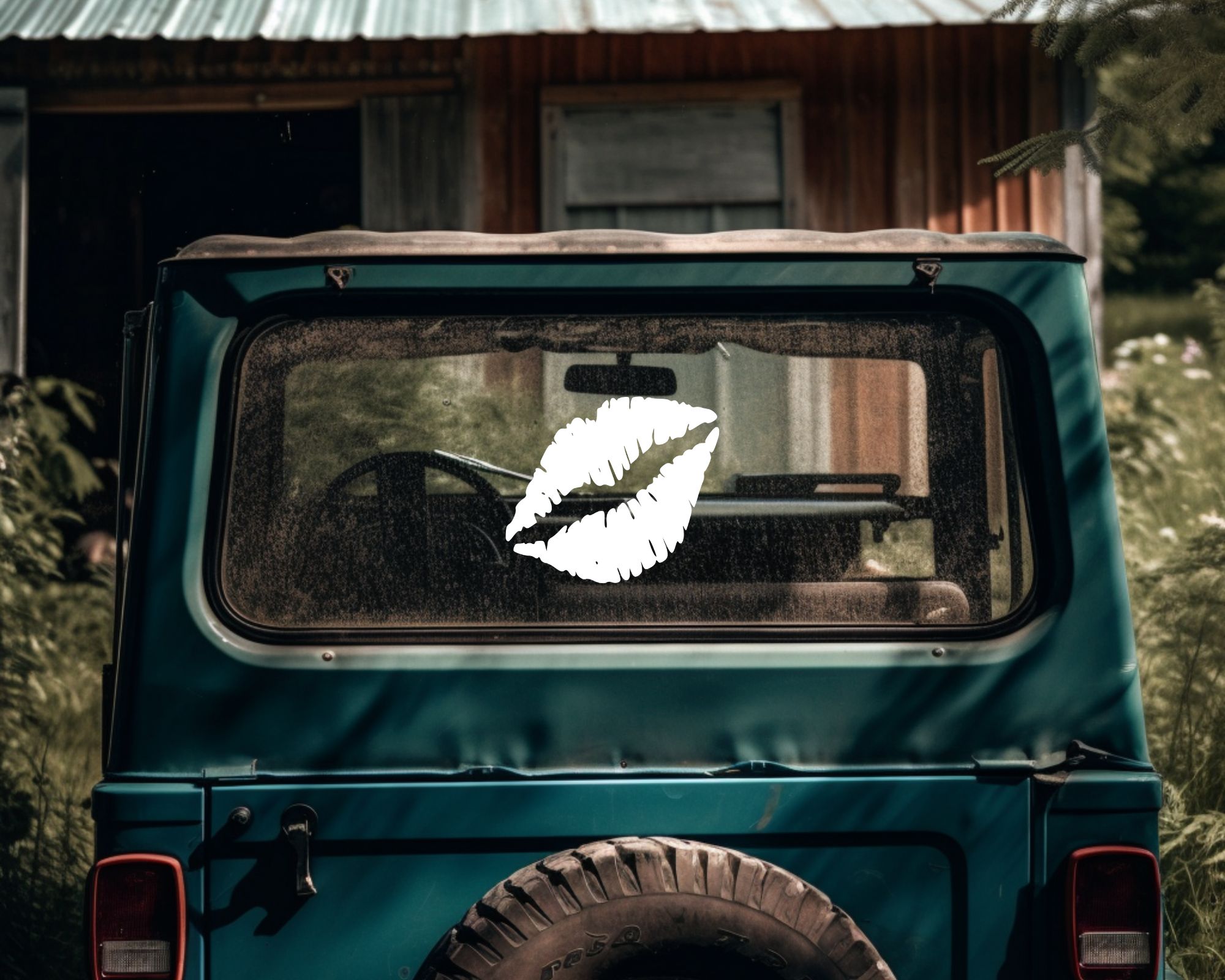 05 Lips Car Decal - Image 4