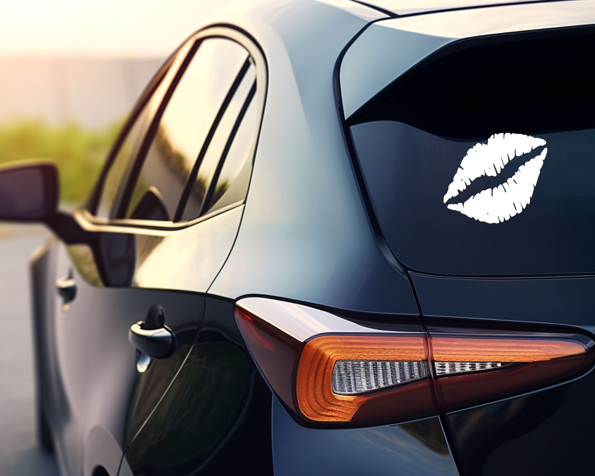 05 Lips Car Decal - Image 2