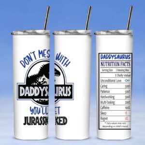 Daddysaurus 20oz tumbler