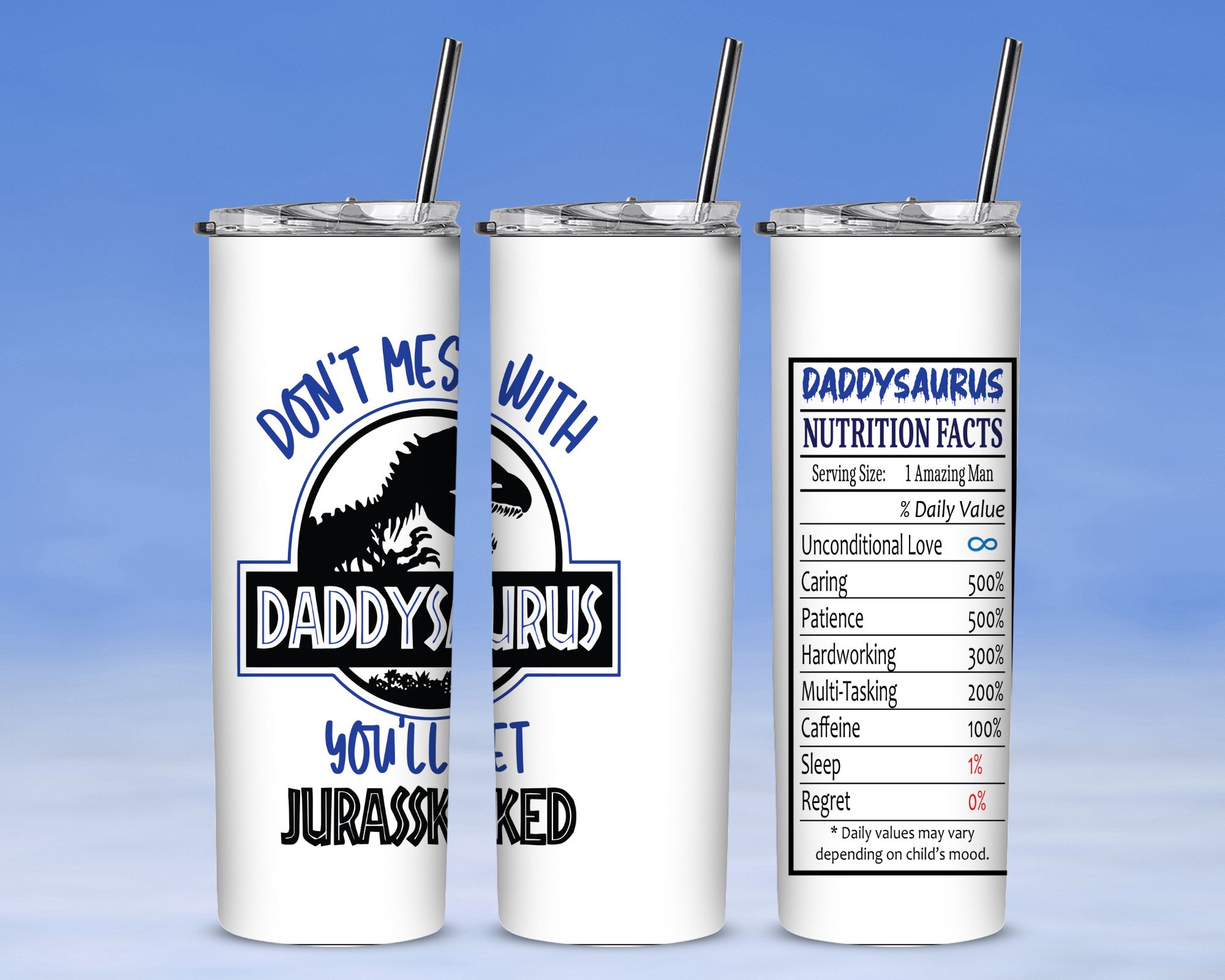 Daddysaurus 20oz tumbler