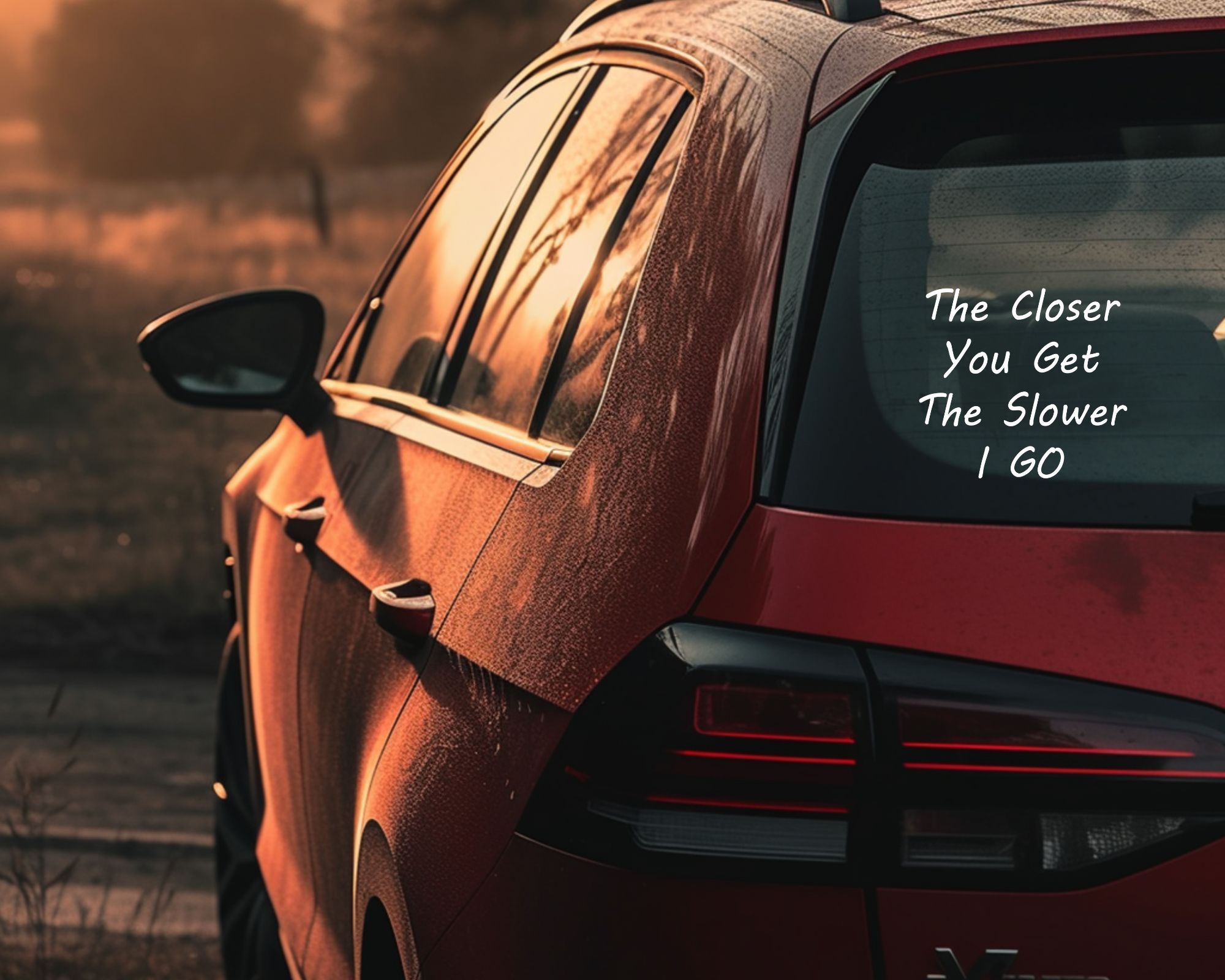 10 The Closer You Get Car Decal - Image 4