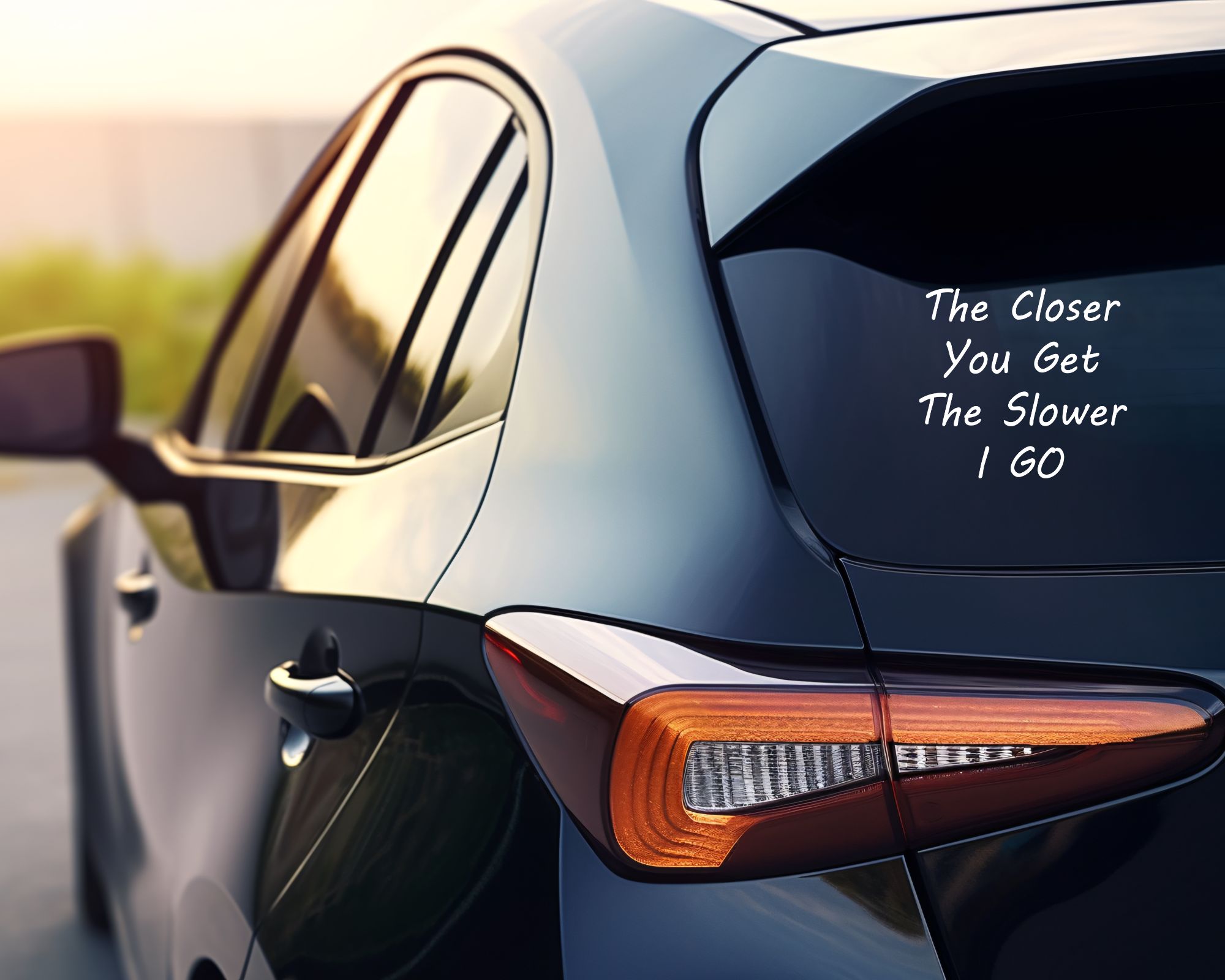 10 The Closer You Get Car Decal - Image 3