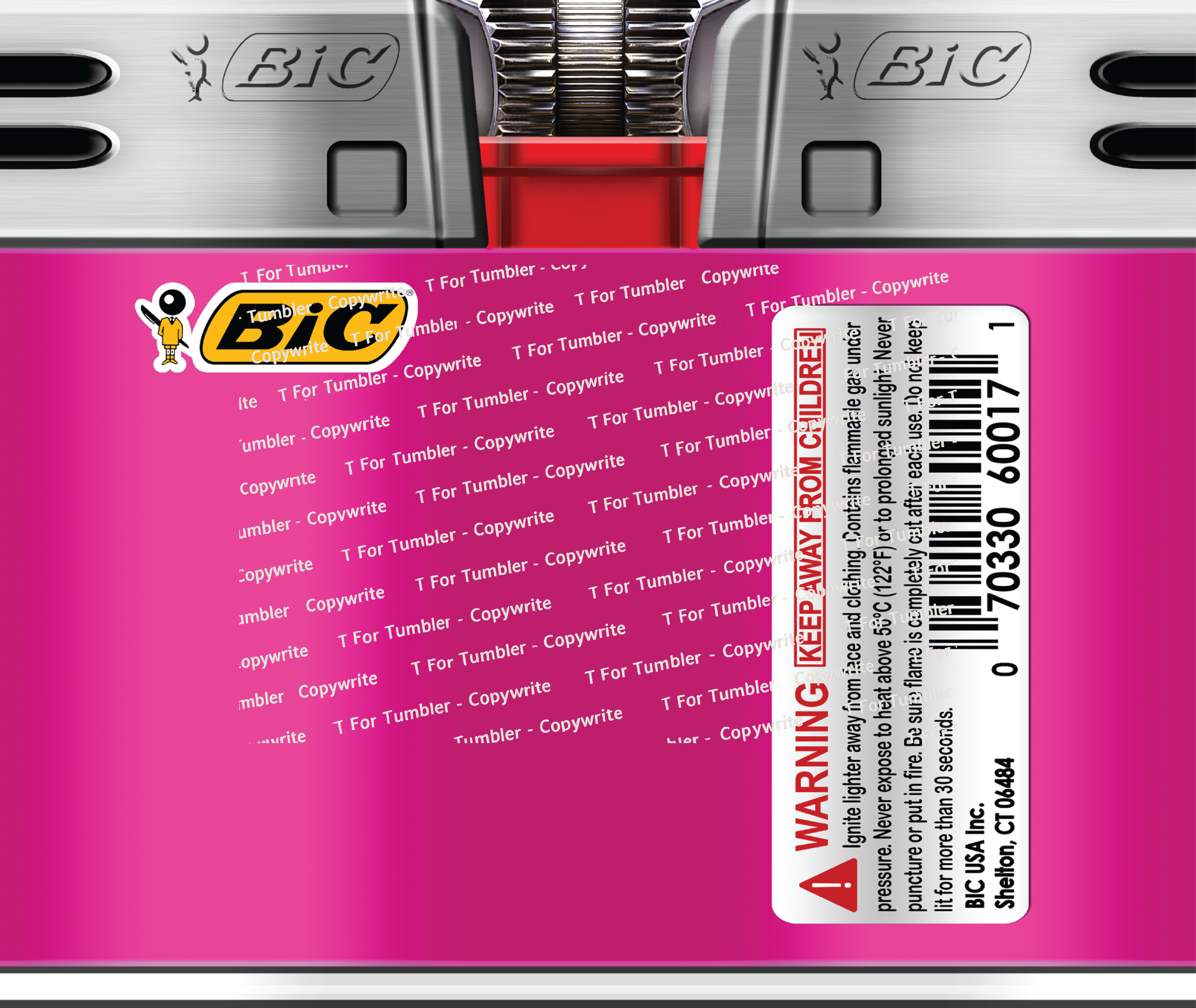 TD034 Bic Lighter 20oz Slim Tumbler DESIGN ONLY! Download!