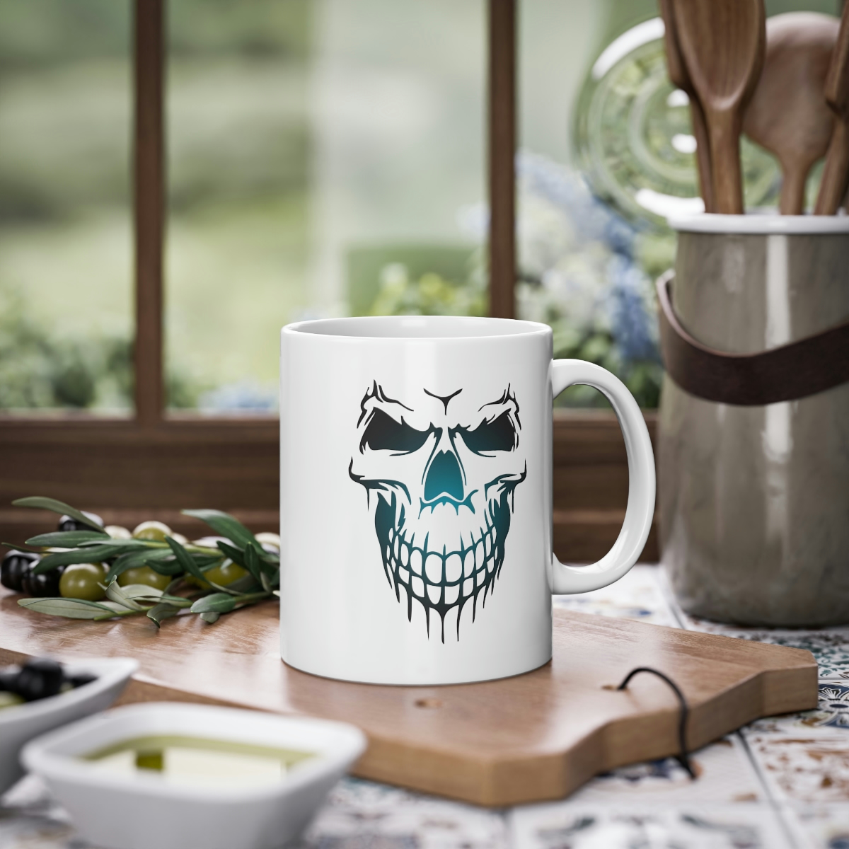 039 Skull 38 Coffee Mug - Image 4