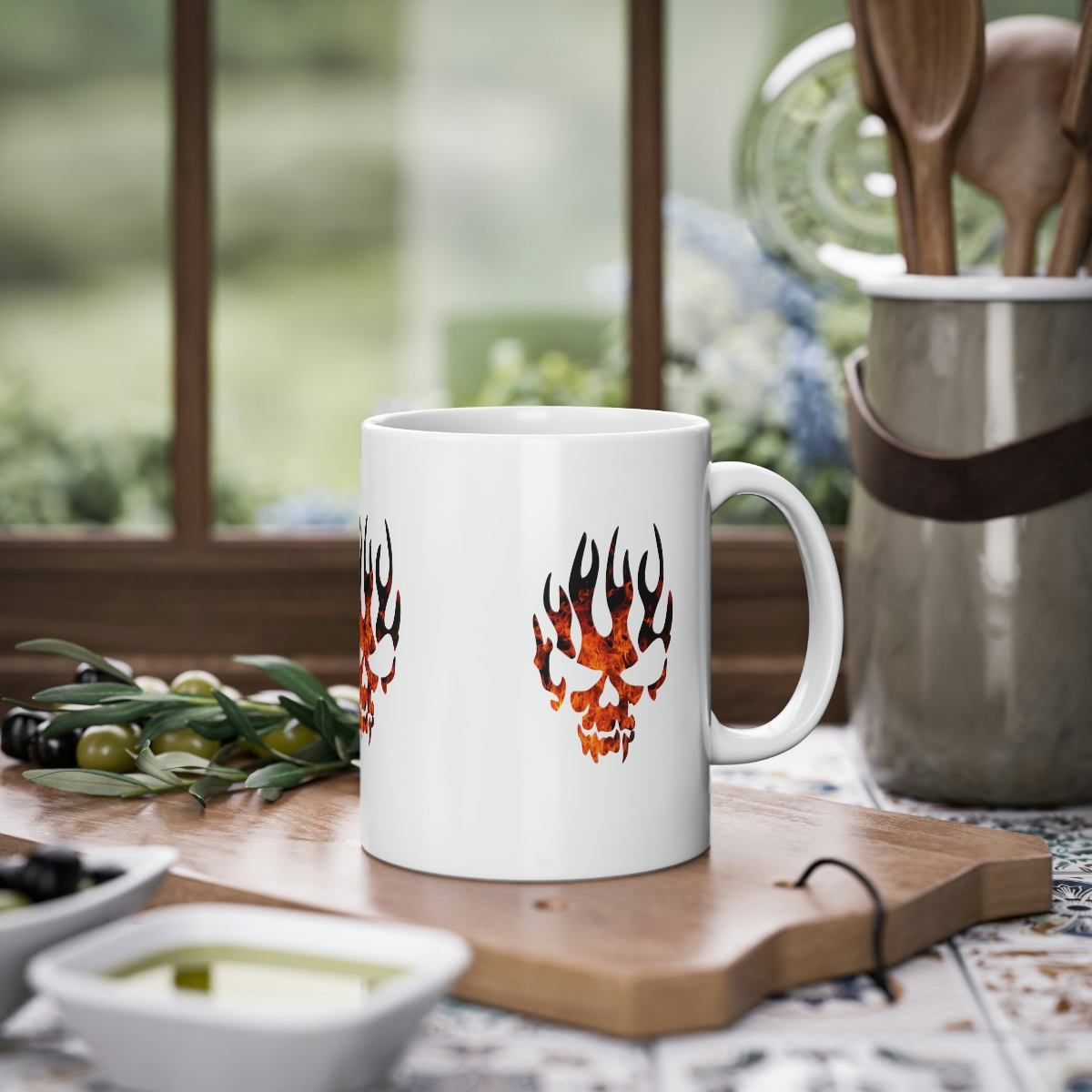 036 Skull 32 Coffee Mug - Image 4