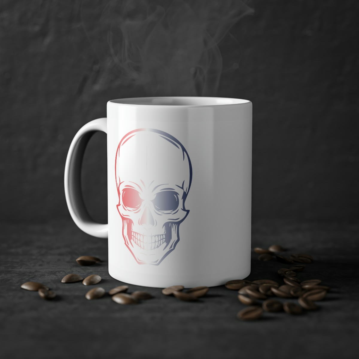 037 Skull 37 Coffee Mug - Image 2