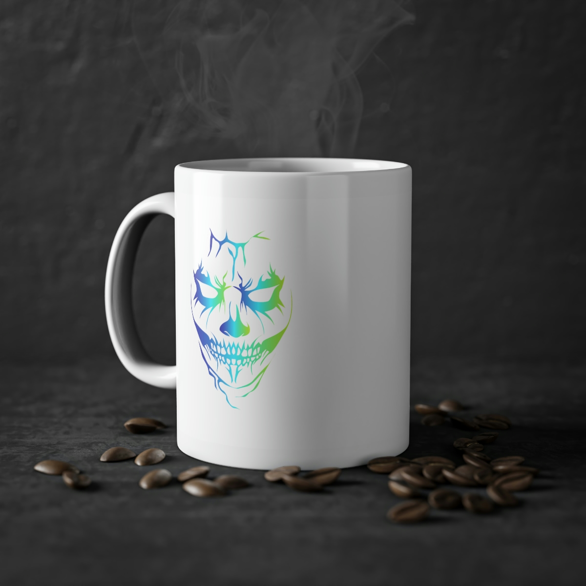 034 Skull 15 Coffee Mug - Image 3