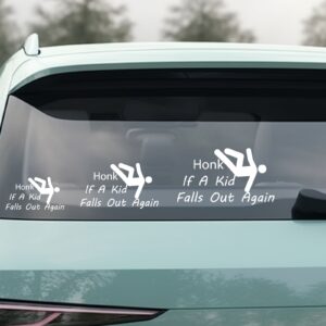 15 Kid Falls Out Car Decal