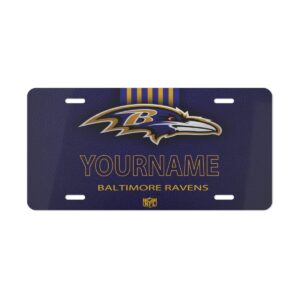 NFL 03 Baltimore Ravens Personalized Vanity Plate - Aluminum