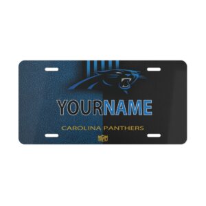 NFL 05 Carolina Panthers Personalized Vanity Plate - Aluminum