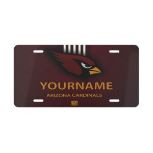 NFL 01 Arizona Cardinals Personalized Vanity Plate - Aluminum