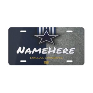 NFL 09 Dallas Cowboys Personalized Vanity Plate - Aluminum
