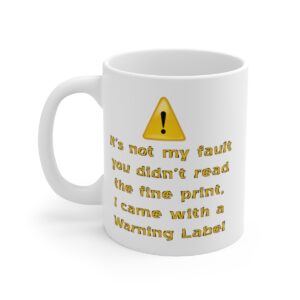 081 Warning Label Coffee Mug