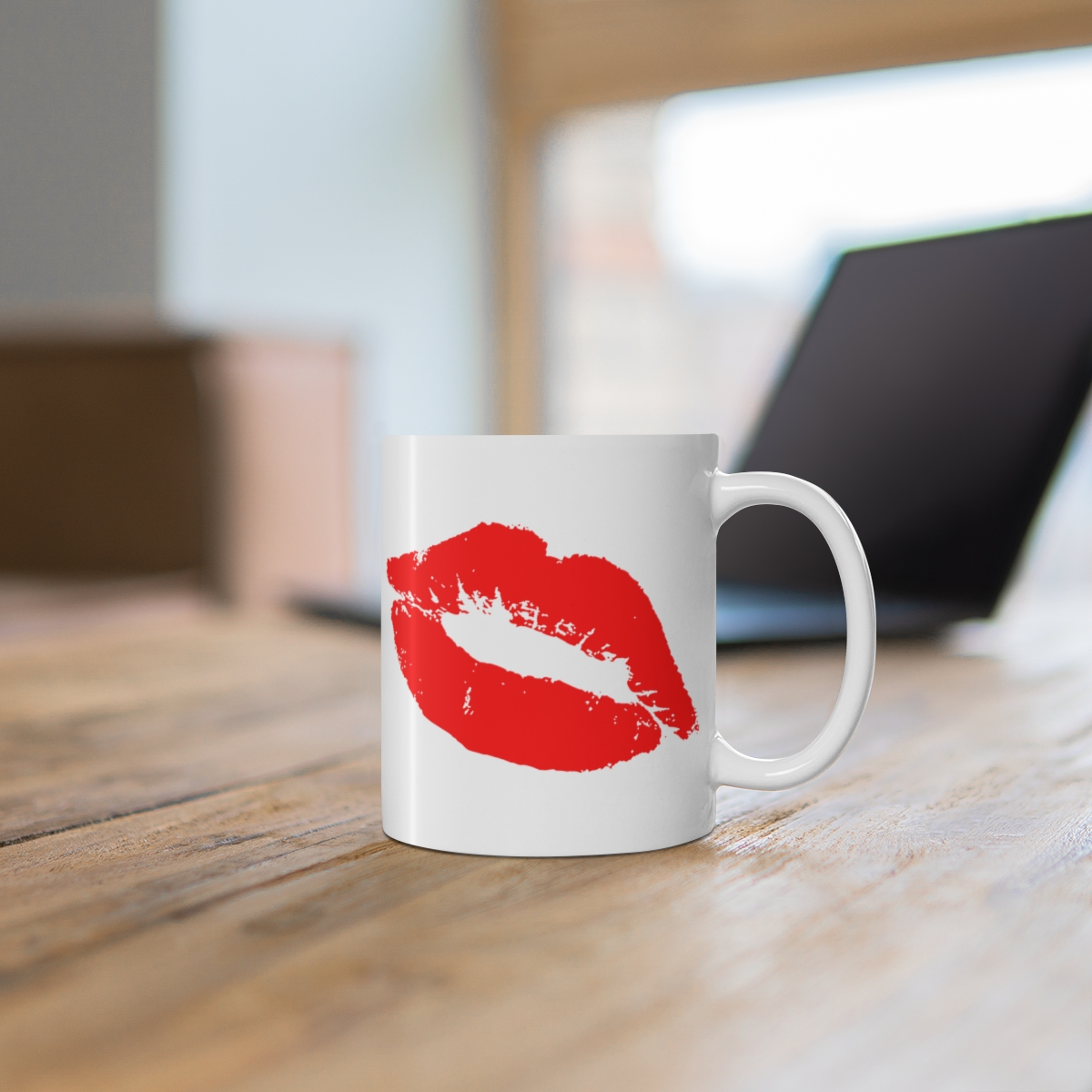 015 Lips Red Coffee Mug - Image 3