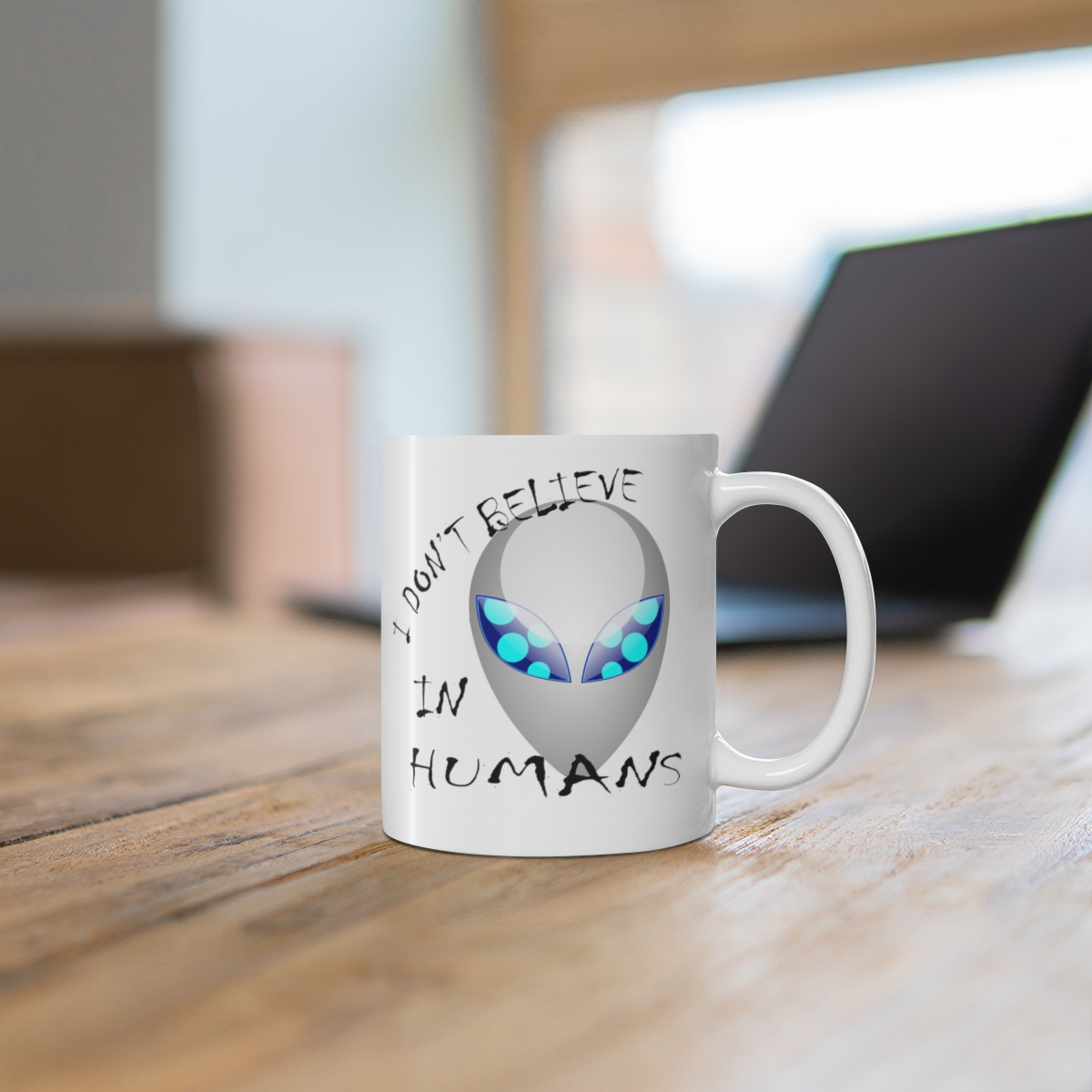 072 Alien Believe Coffee Mug - Image 3