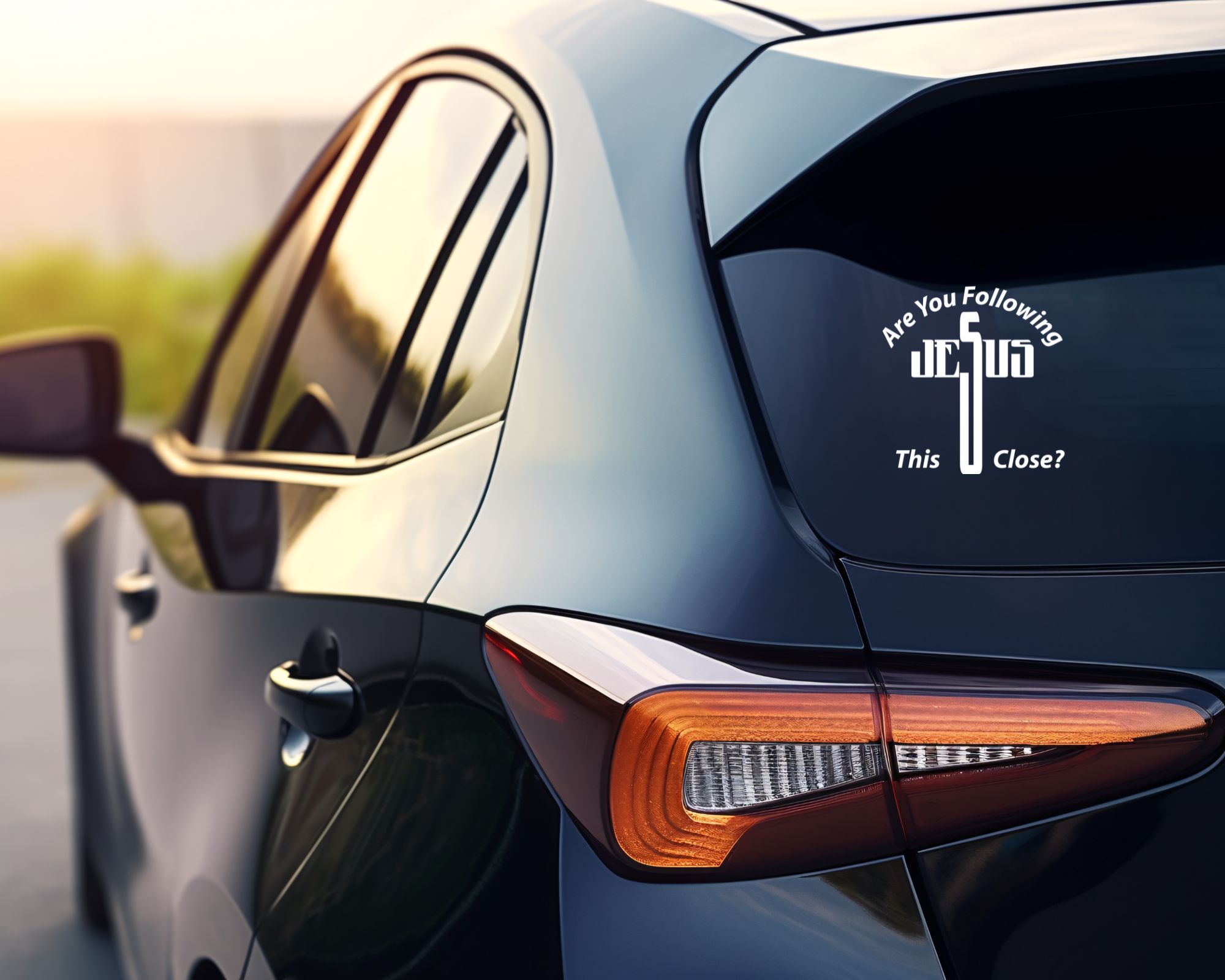 24 Follow Jesus Car Decal - Image 3