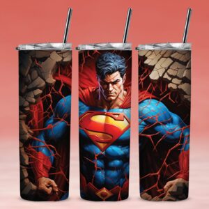 116 Superman 2 20oz Stainless Steel Tumbler
