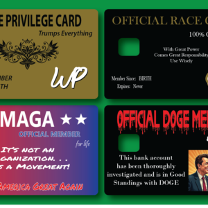 12 Privilege Credit Card Skin Set 4pc