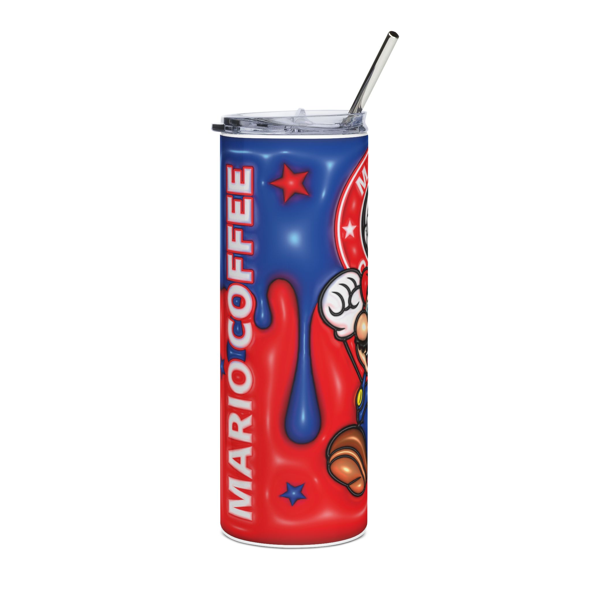 186 Mario Coffee 20oz Stainless Steel Tumbler - Image 3