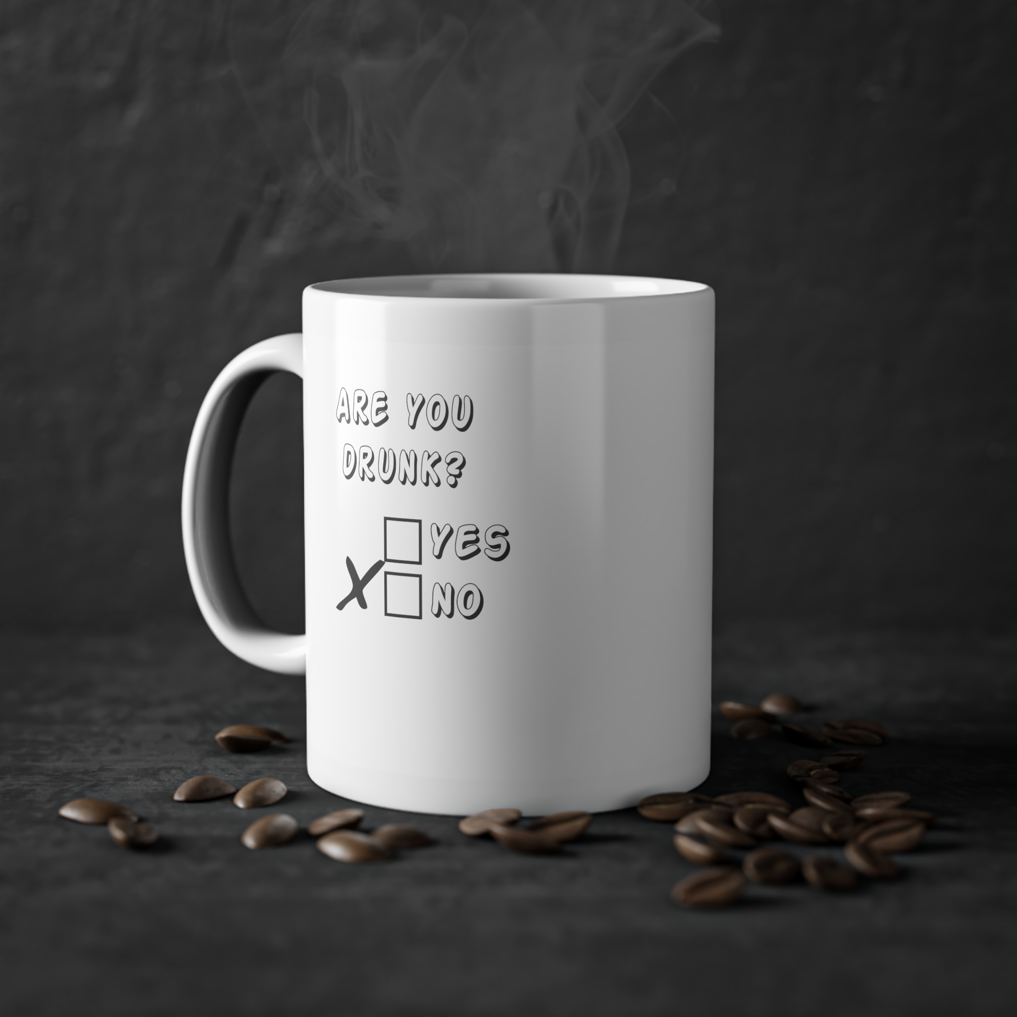 038 Are You Drunk Coffee Mug - Image 2
