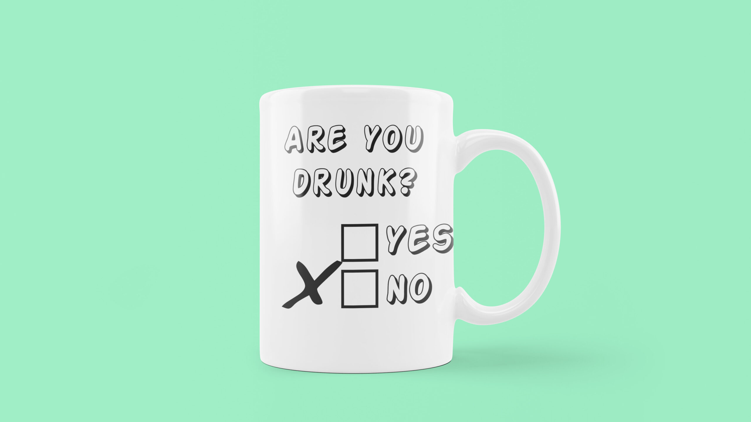 038 Are You Drunk Coffee Mug - Image 3