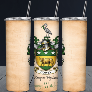 Cowey Tumbler 20oz Stainless Steel Double-Wall Tumbler Coat of Arms