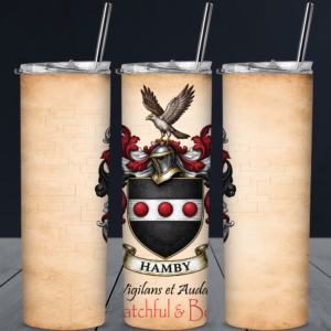 Hamby Tumbler 20oz Stainless Steel Double-Wall Tumbler Coat of Arms
