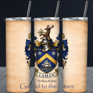 Laman Tumbler 20oz Stainless Steel Double-Wall Tumbler Coat of Arms