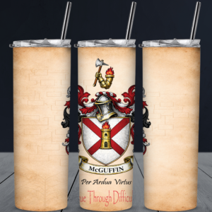 McGuffin Tumbler 20oz Stainless Steel Double-Wall Tumbler Coat of Arms