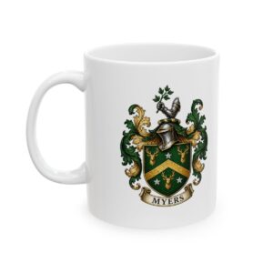 Myers Coat of Arms 11oz Ceramic Coffee Mug