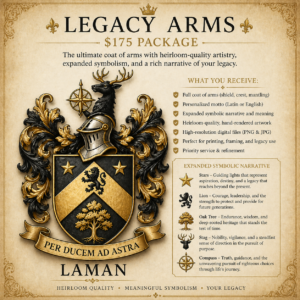 Legacy Arms – Premium Custom Coat of Arms & Heraldic Design Package